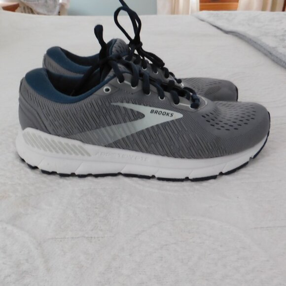 Brooks Addiction GTS 15 Womens 10 Wide Gray Running Shoes - Picture 1 of 7